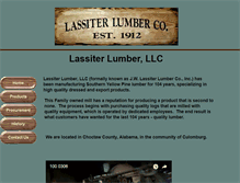 Tablet Screenshot of lassiterlumber.com